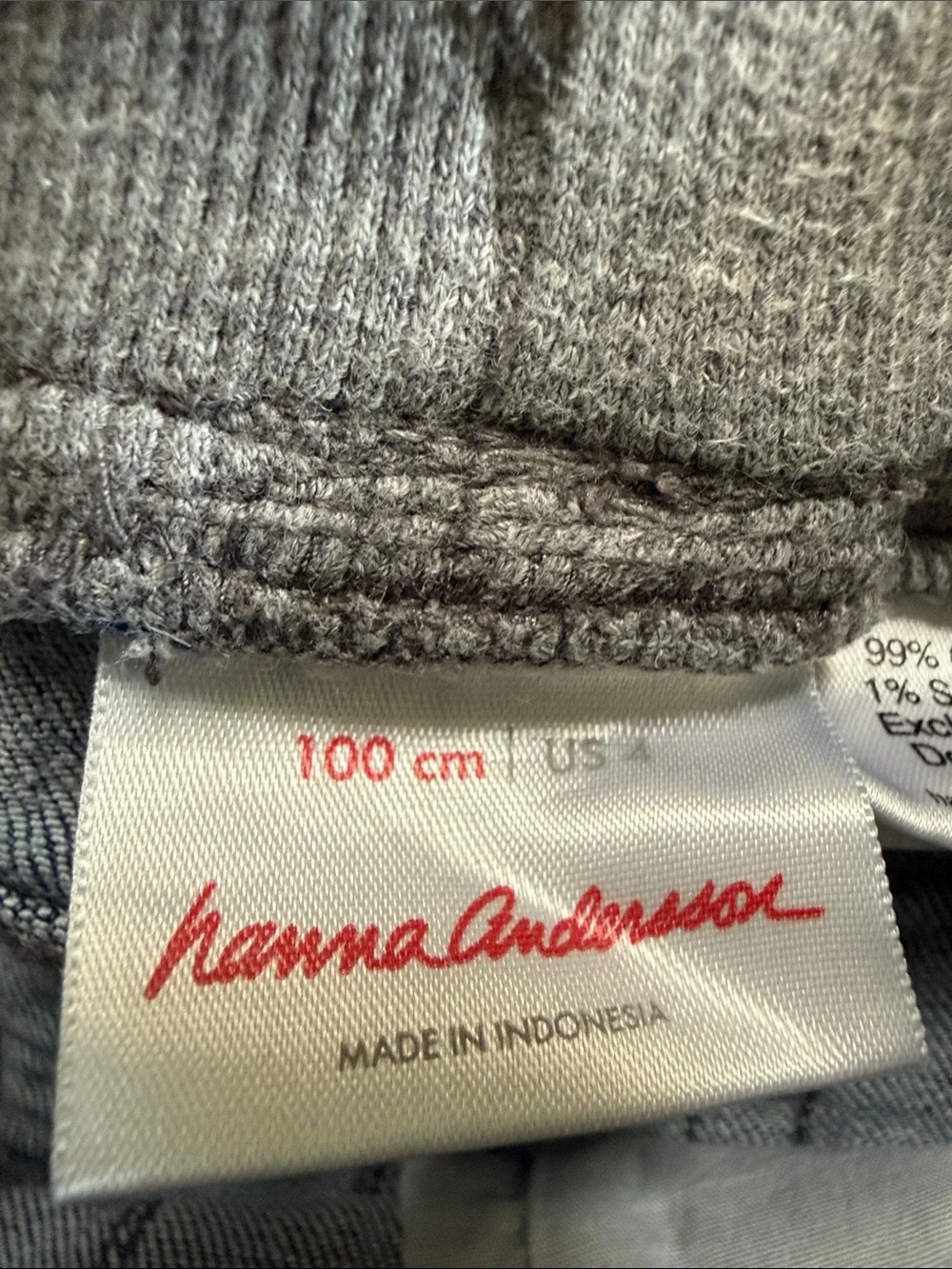Hanna Andersson Boys' Blue Slim Straight Jeans with Knit Waist